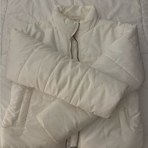 Women's White Puffer Jacket